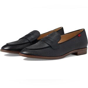 Marc Joseph black embossed Bryant Park loafers NEW